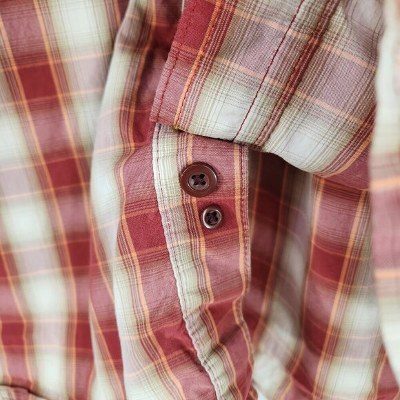 Carhartt Force Relaxed Fit Button Down Shirt Men's 3XL Red Plaid Short Sleeve - Picture 3 of 9